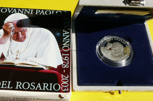5 EURO WATYKAN 2003 PAPIEŻ JAN PAWEŁ II ROK RÓŻAŃCA