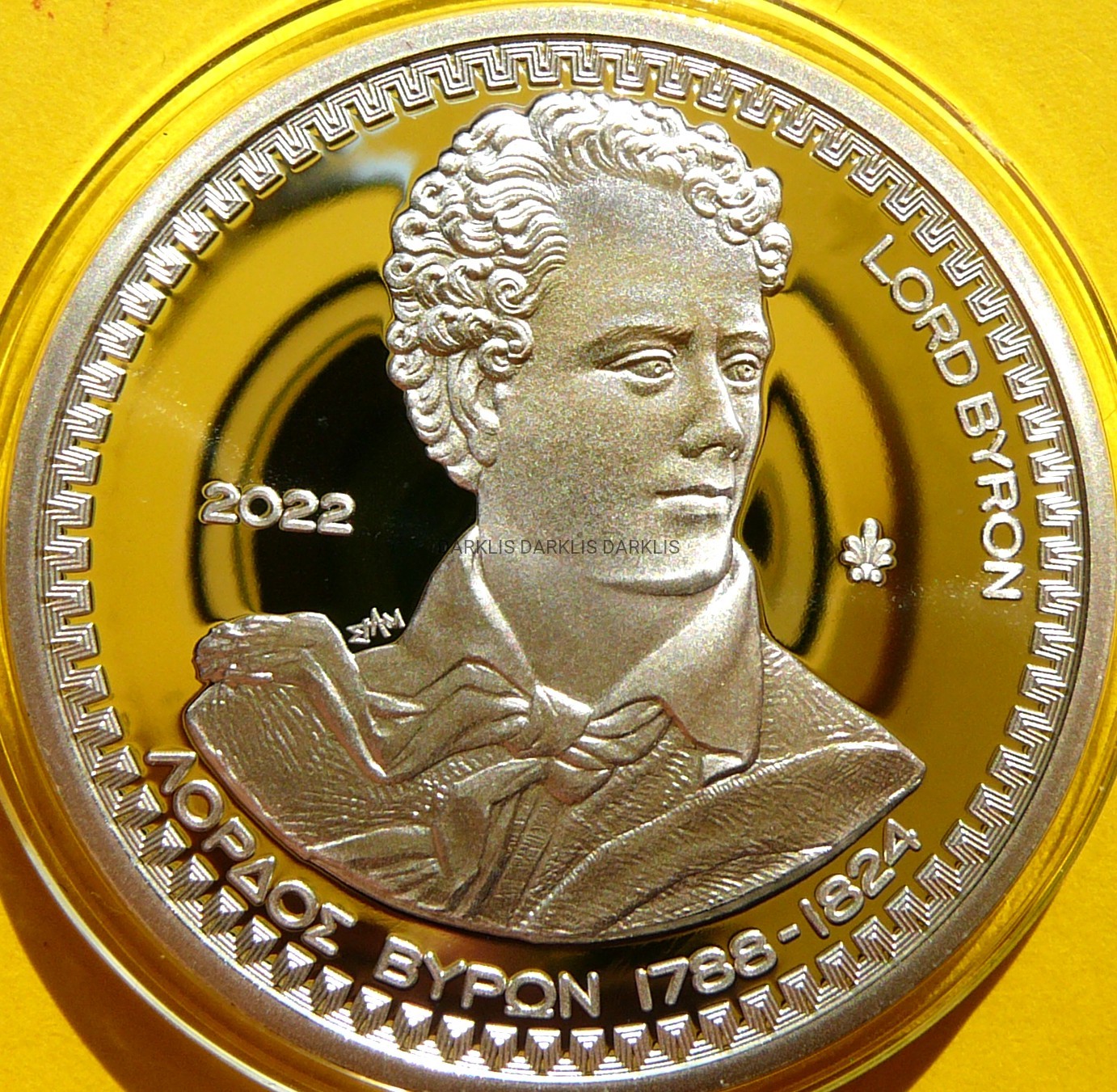 10 EURO GRECJA 2022 FILHELLENIZM LORD BAYRON RZADKA
