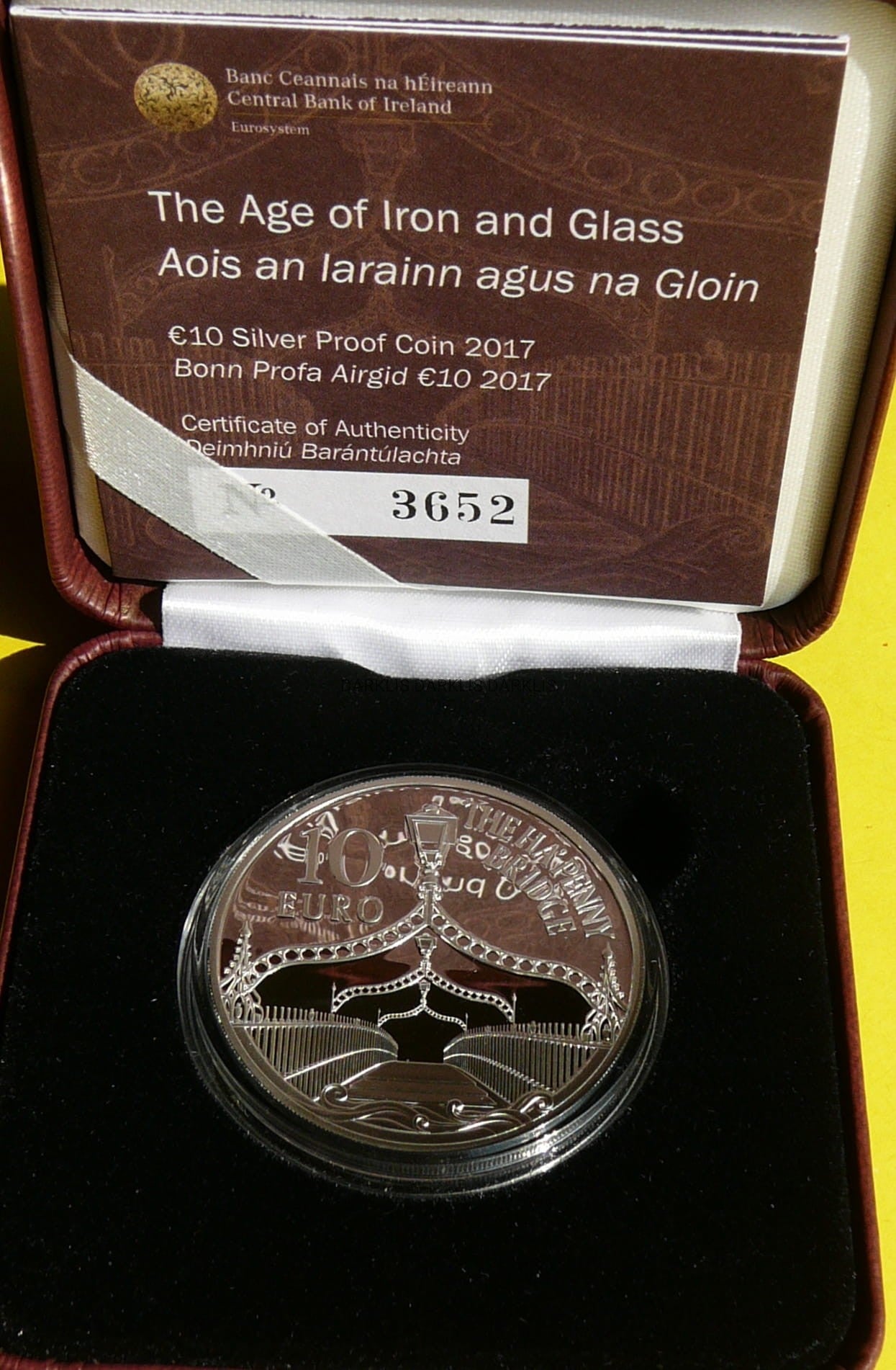 10 EURO IRLANDIA 2017 DUBLIN MOST HA PENNY RZADKA PP