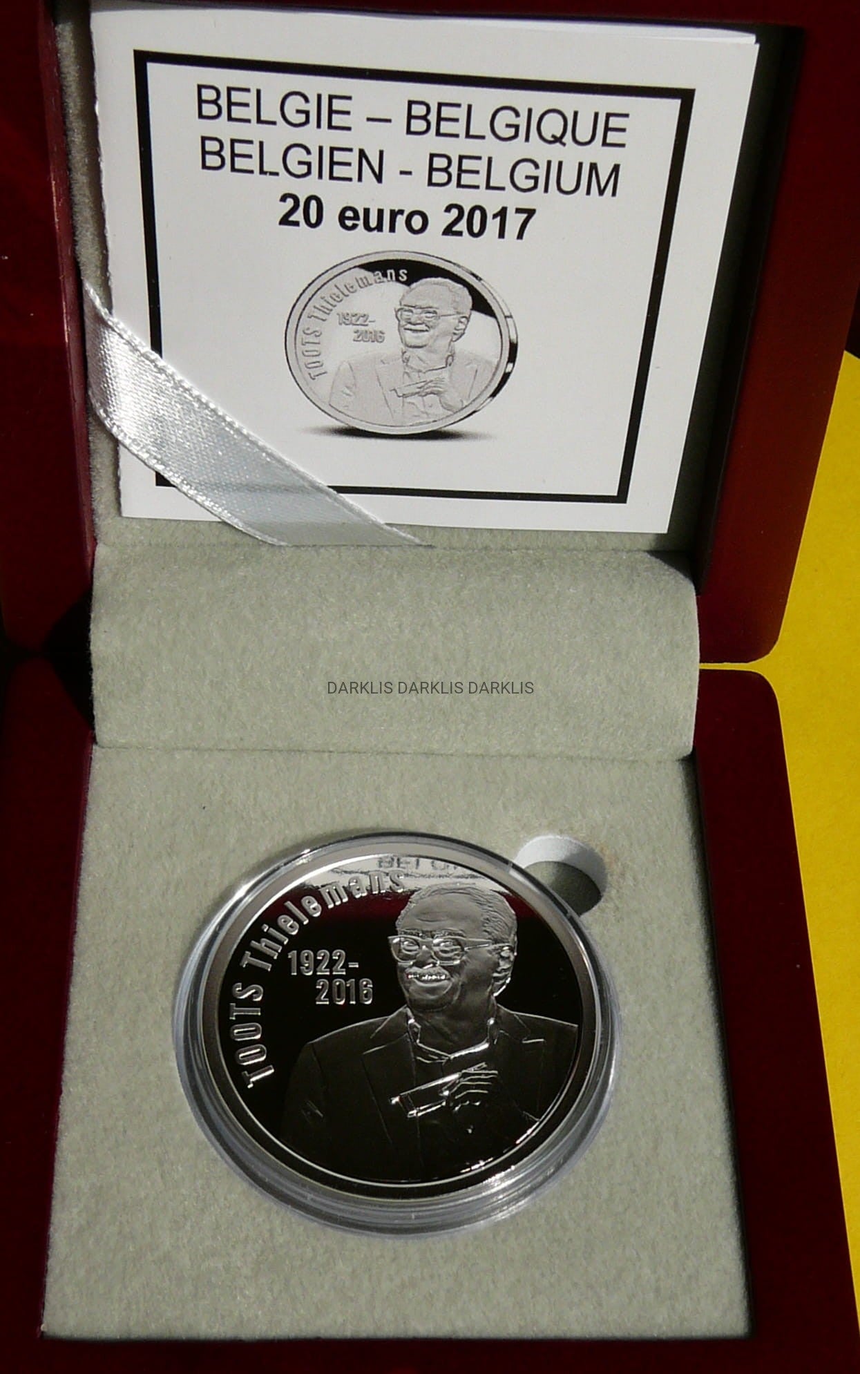 20 EURO BELGIA 2017 MUZYK TOOTS THIELEMANS RZADKA