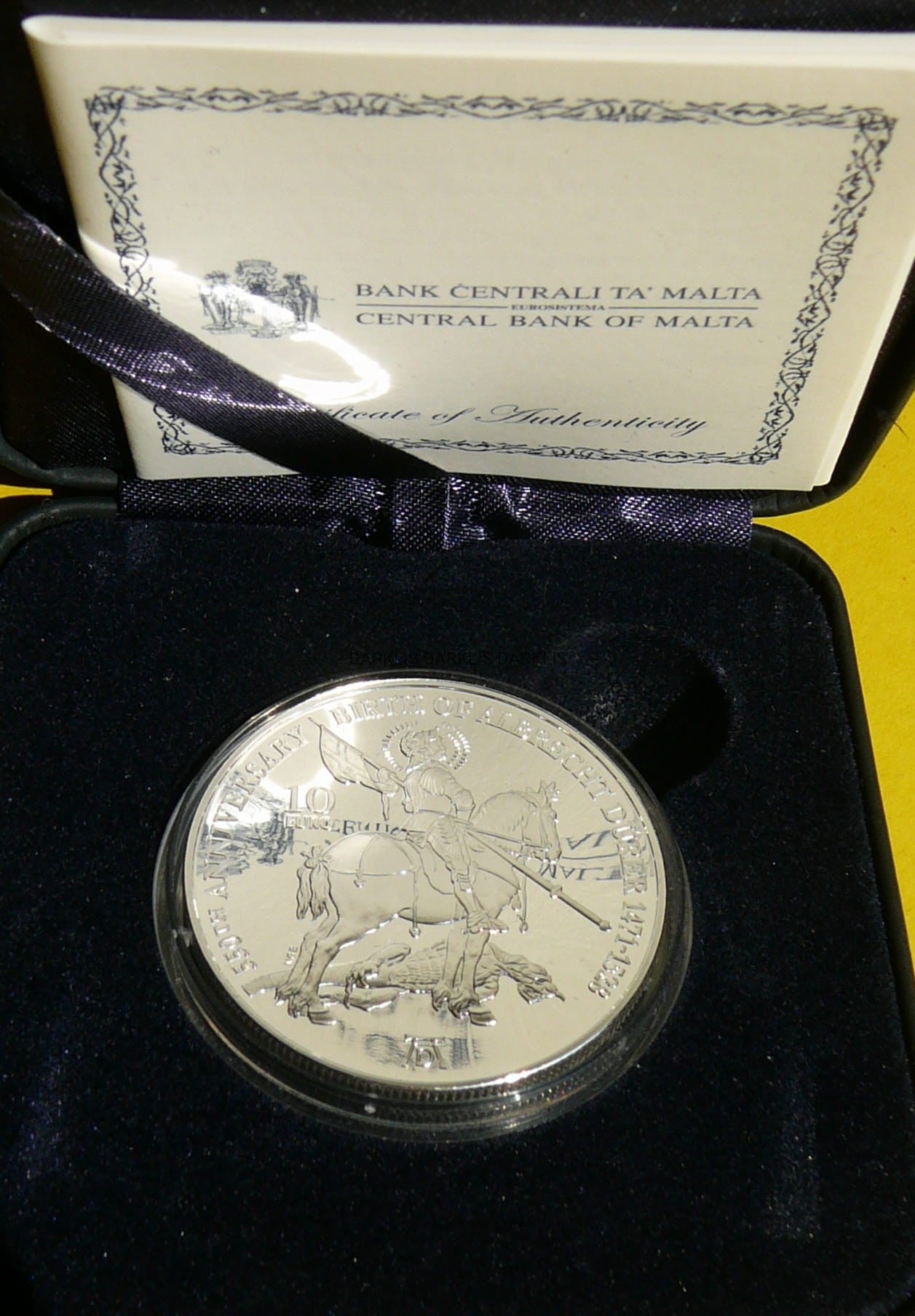 10 EURO MALTA 2021 RYCERZ ALBRECHT DURER MALARZ RZADKA