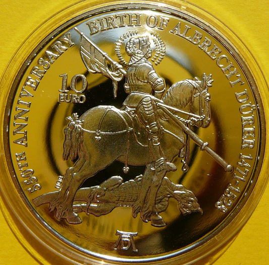 10 EURO MALTA 2021 RYCERZ ALBRECHT DURER MALARZ RZADKA