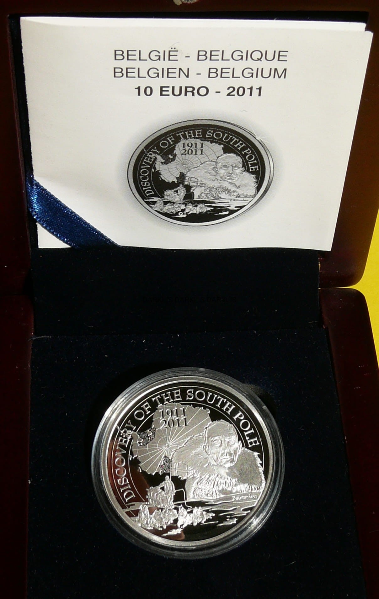 10 EURO BELGIA 2011 ODKRYCIE BIEGUNA POŁUDNIOWEGO