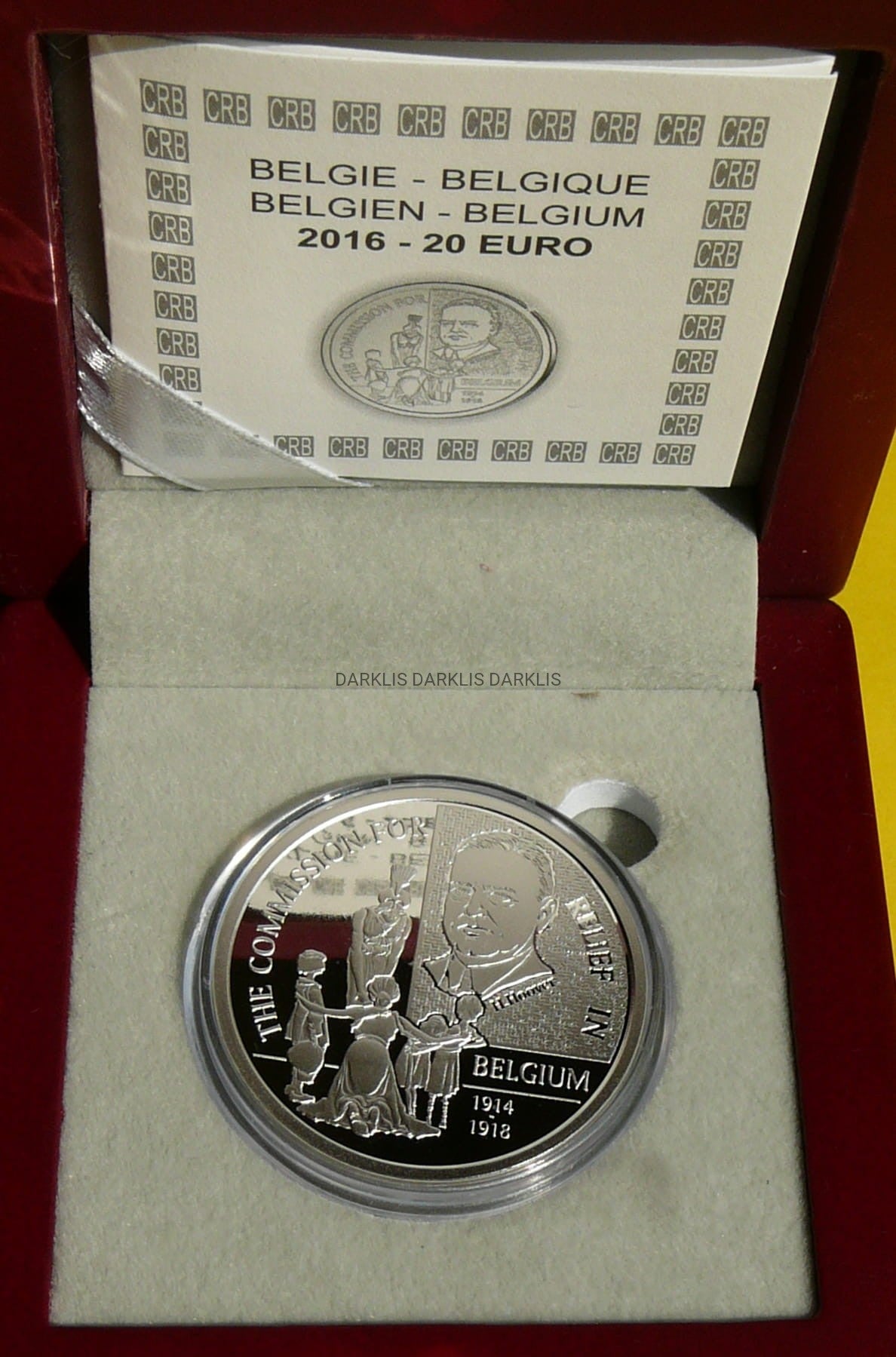 20 EURO BELGIA 2016 POWSTANIE KOMITETU POMOCY BELGII