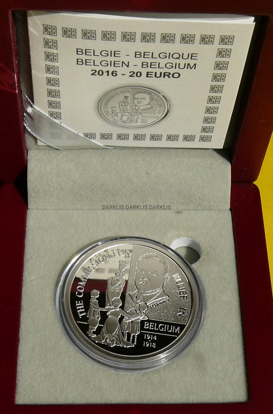 20 EURO BELGIA 2016 POWSTANIE KOMITETU POMOCY BELGII