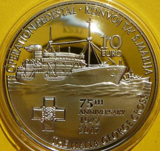 10 EURO MALTA 2017 OPERACJA PEDESTAL 75 ROCZNICA RZADKA