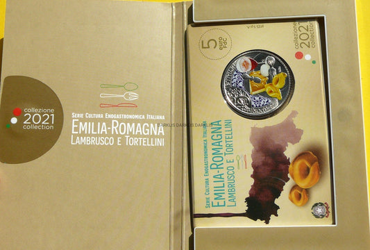 5 EURO WŁOCHY 2021 LAMBRUSCO TORTELLINI KULTURA WŁOSKA