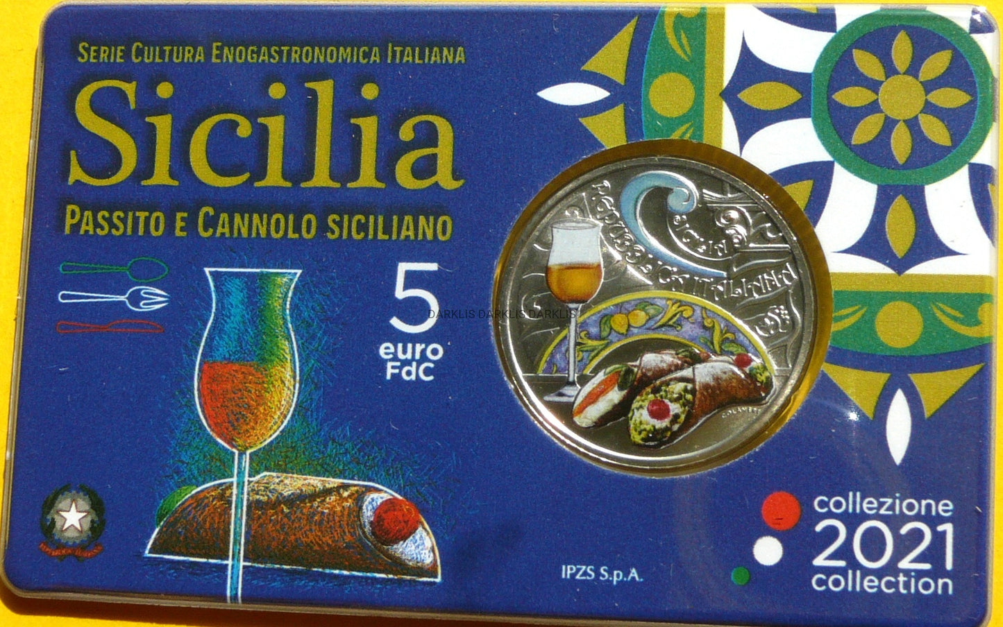 5 EURO WŁOCHY 2021 CANNOLI I PASSITO KULTURA WŁOSKA