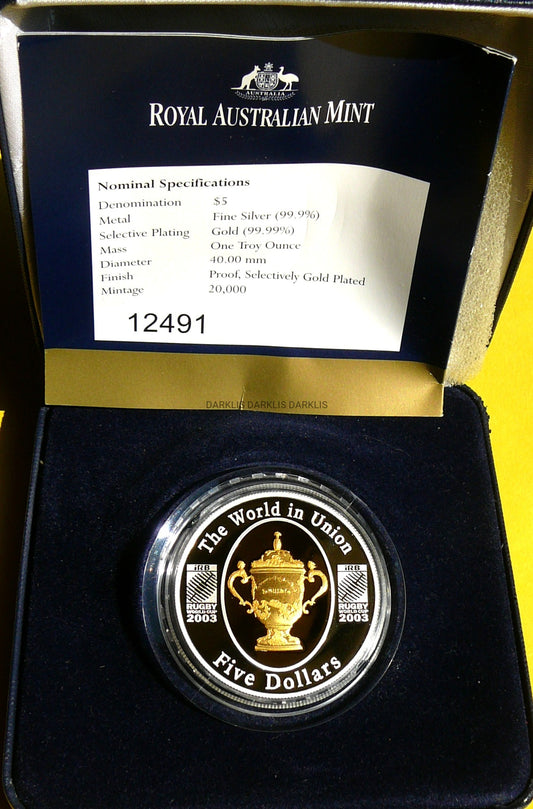 5$ AUSTRALIA 2003 PUCHAR ŚWIATA W RUGBY SYDNEY 2003