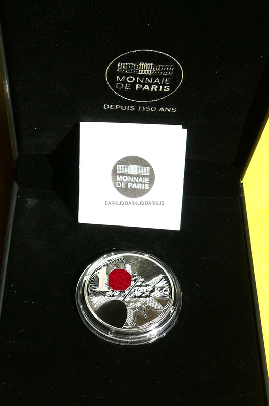 10 EURO FRANCJA 2014 25 LECIE HUTY SZKŁA BACCARAT CRYSTAL