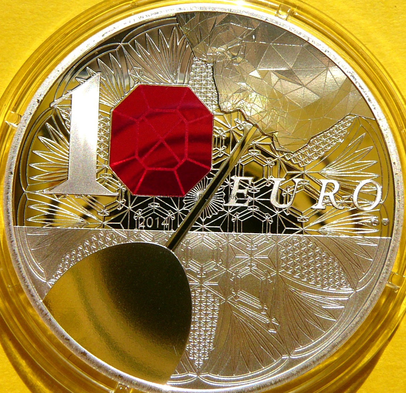 10 EURO FRANCJA 2014 25 LECIE HUTY SZKŁA BACCARAT CRYSTAL
