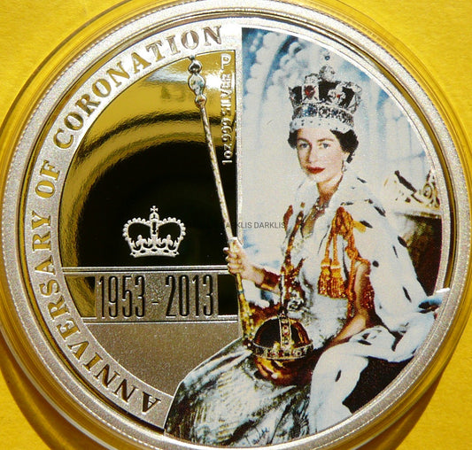 1$ AUSTRALIA 2013 60 ROCZNICA KORONACJA ELŻBIETY KOLOR