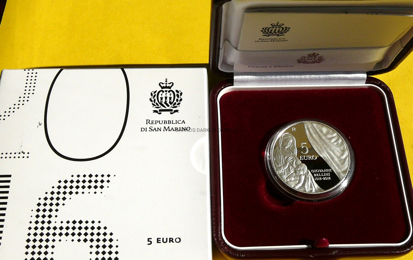 5 EURO SAN MARINO 2016 500 ROCZNICA GIOVANNIEGO BELLINI
