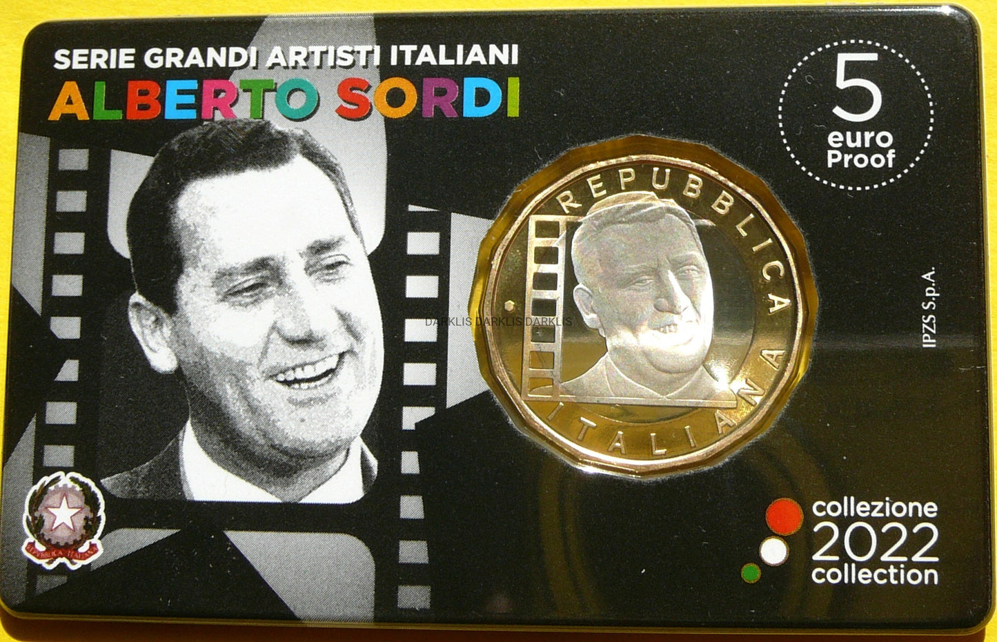 5 EURO WŁOCHY 2022 ALBERTO SORDI WIELCY WŁOSCY ARTYŚCI