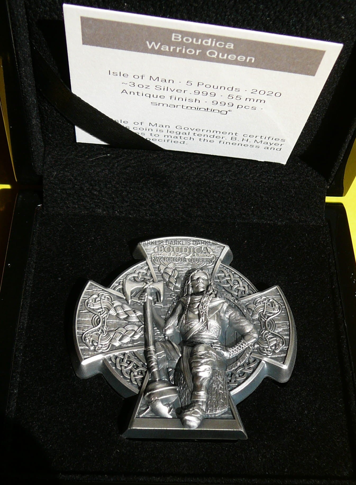 5 FUNTÓW MAN ISLANDS 2020 BOUDICA WARIOR QUEEN