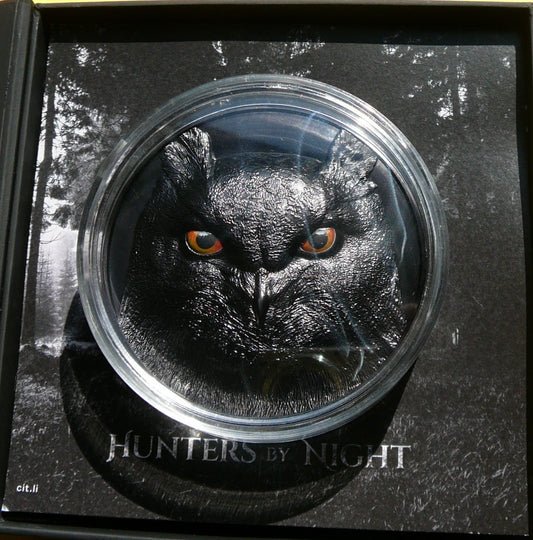 25$ PALAU 2023 EAGLE OWL HUNTERS BY NIGHT 1/2 Kg