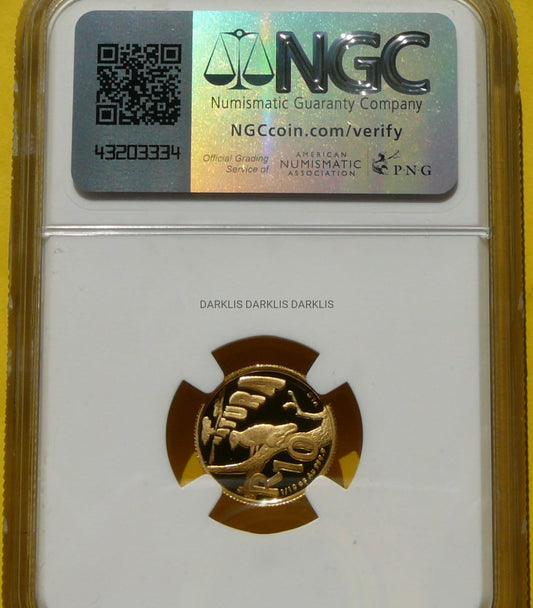 10 RAND RPA 2011 SURYKATKI MEERKAT NGC ZŁOTO PF69