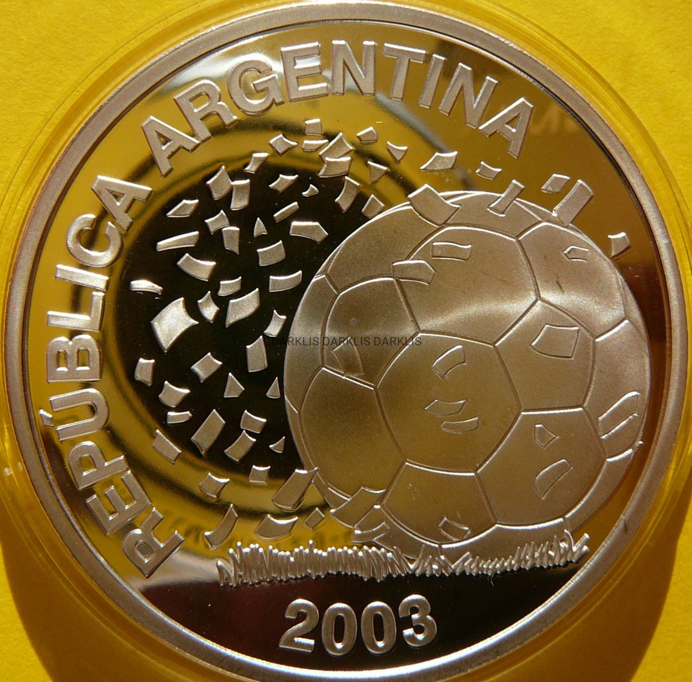 5 PESO ARGENTYNA 2003 PIŁKA NOŻNA FIFA MUNDIAL RZADKA