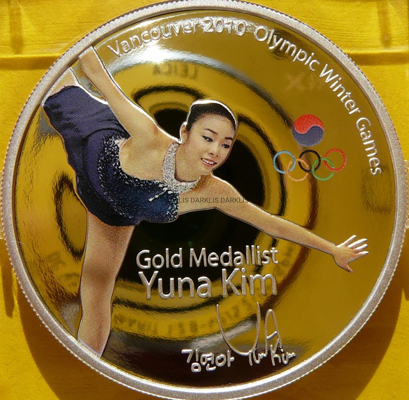 1$ TUVALU JAZDA FIGUROWA YUNA KIM OLIMPIADA VANCOUVER
