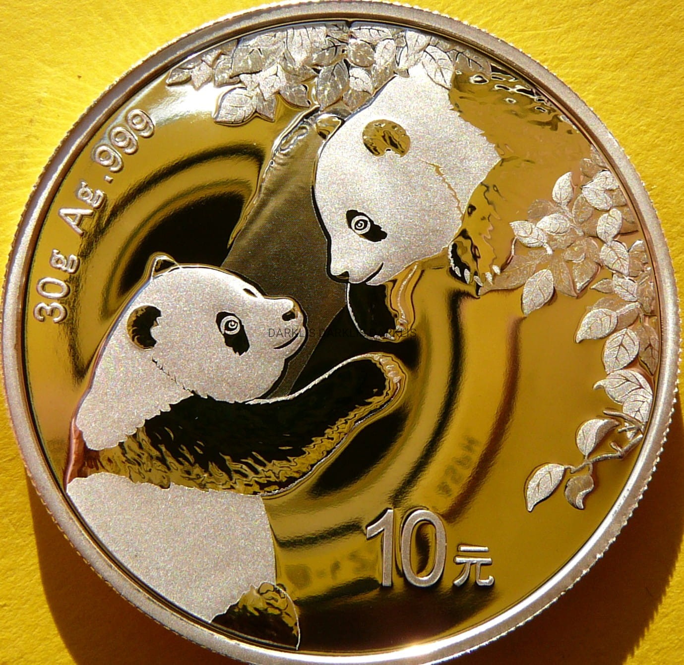10 YUAN CHINY 2023 PANDA WIELKA SREBRO 999 30g