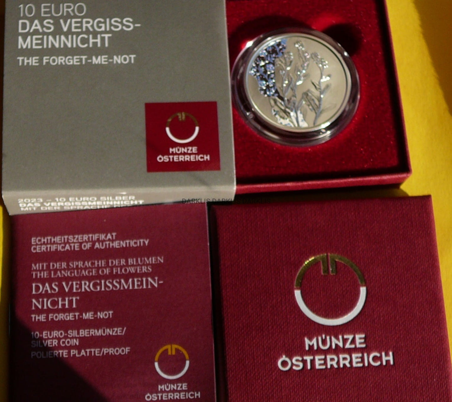 10 EURO AUSTRIA 2023 NIEZAPOMINAJKA KWIAT KOLOR +CER