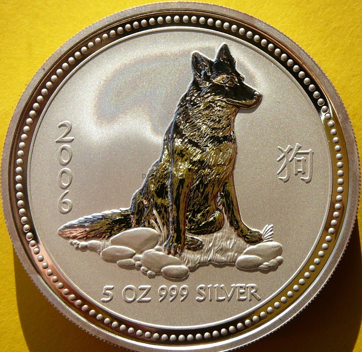 8$ AUSTRALIA 2006 DOG ROK PSA LUNAR SREBRO 5 UNCJI