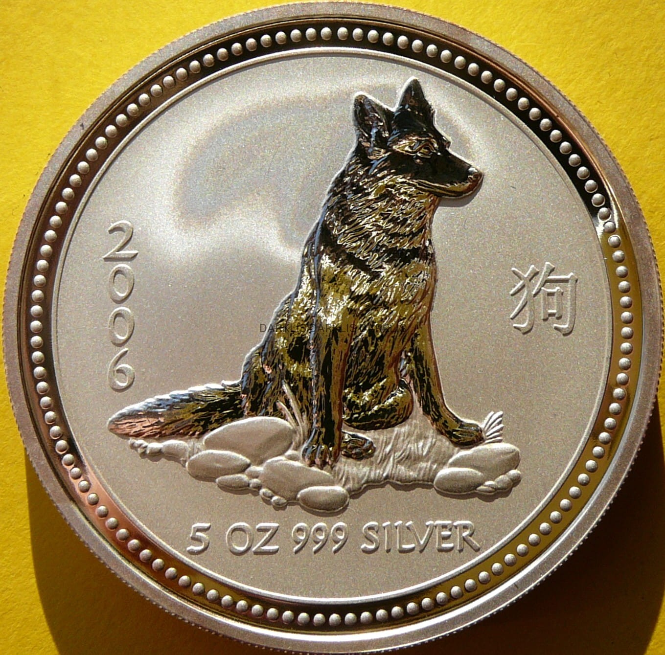 8$ AUSTRALIA 2006 DOG ROK PSA LUNAR SREBRO 5 UNCJI