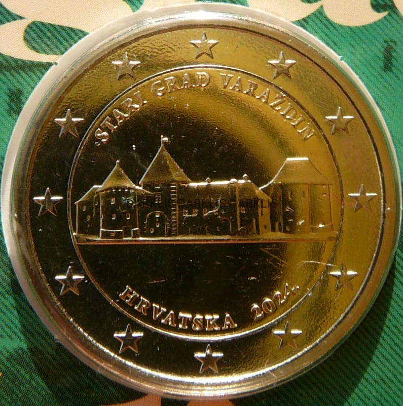 2 EURO CHORWACJA 2024 VARAZDIN STARE MIASTO COINCARD