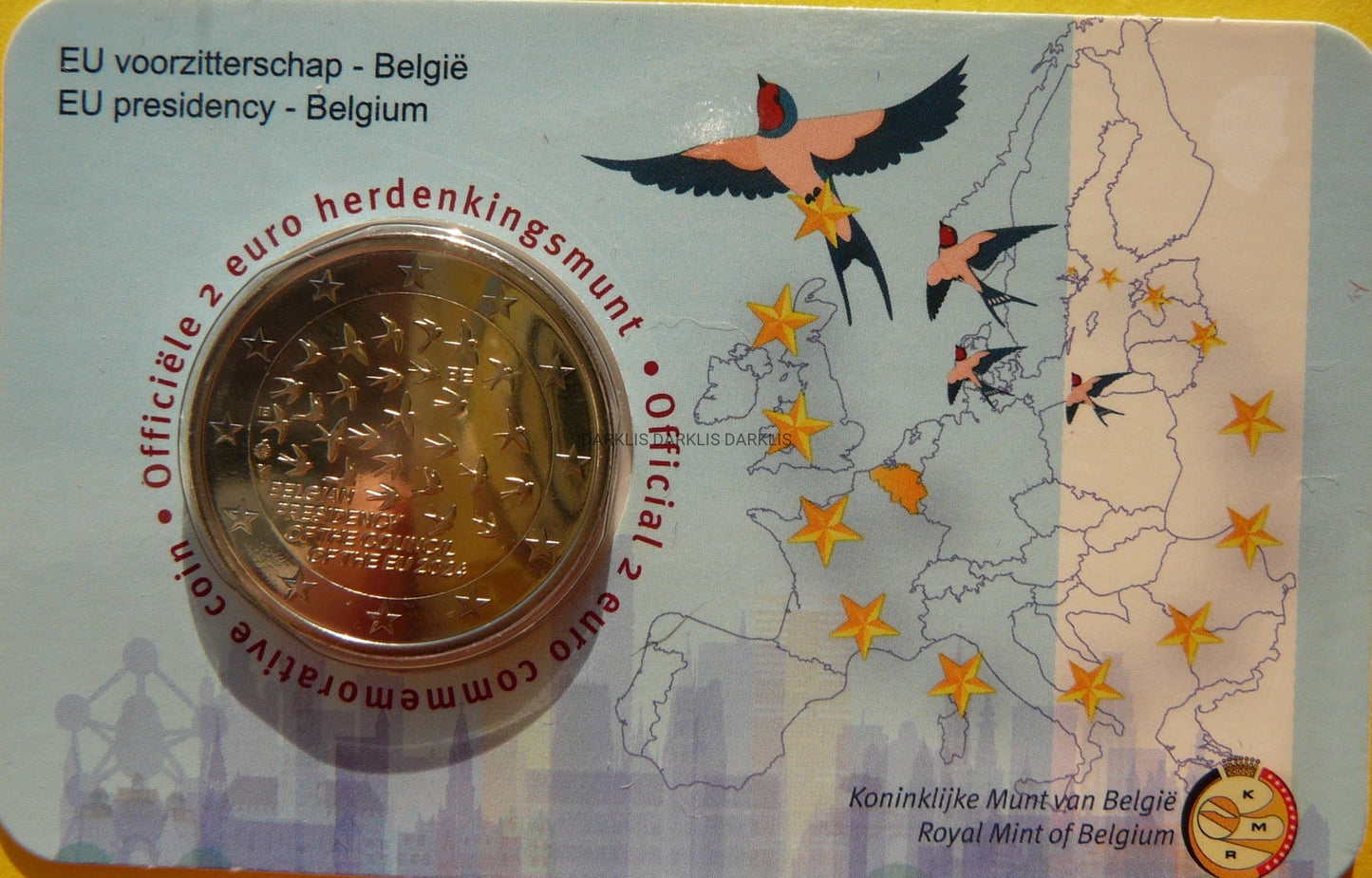 2 EURO BELGIA 2024 PREZYDENCJA w RADZIE UE COINCARD