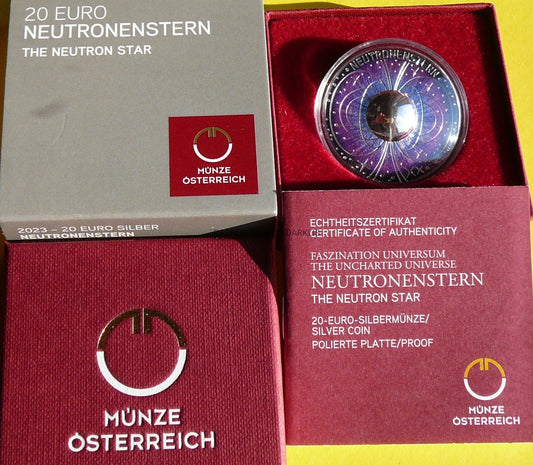 20 EURO AUSTRIA 2023 GWIAZDA NEUTRONOWA WSZECHŚWIAT