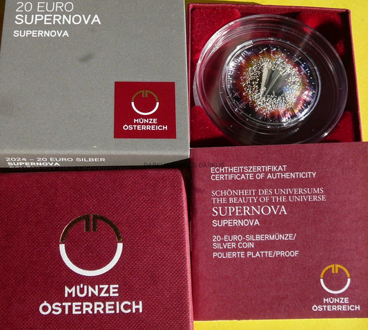 20 EURO AUSTRIA 2024 SUPERNOWA PIĘKNO WSZECHŚWIATA
