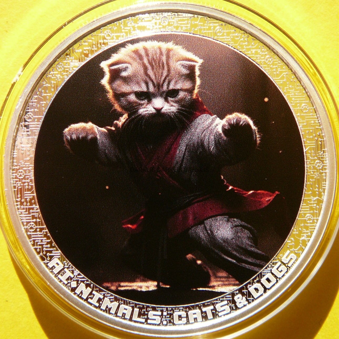 1000 FRANK KAMERUN 2025 ZWIERZĘTA AI KOT KUNG FU