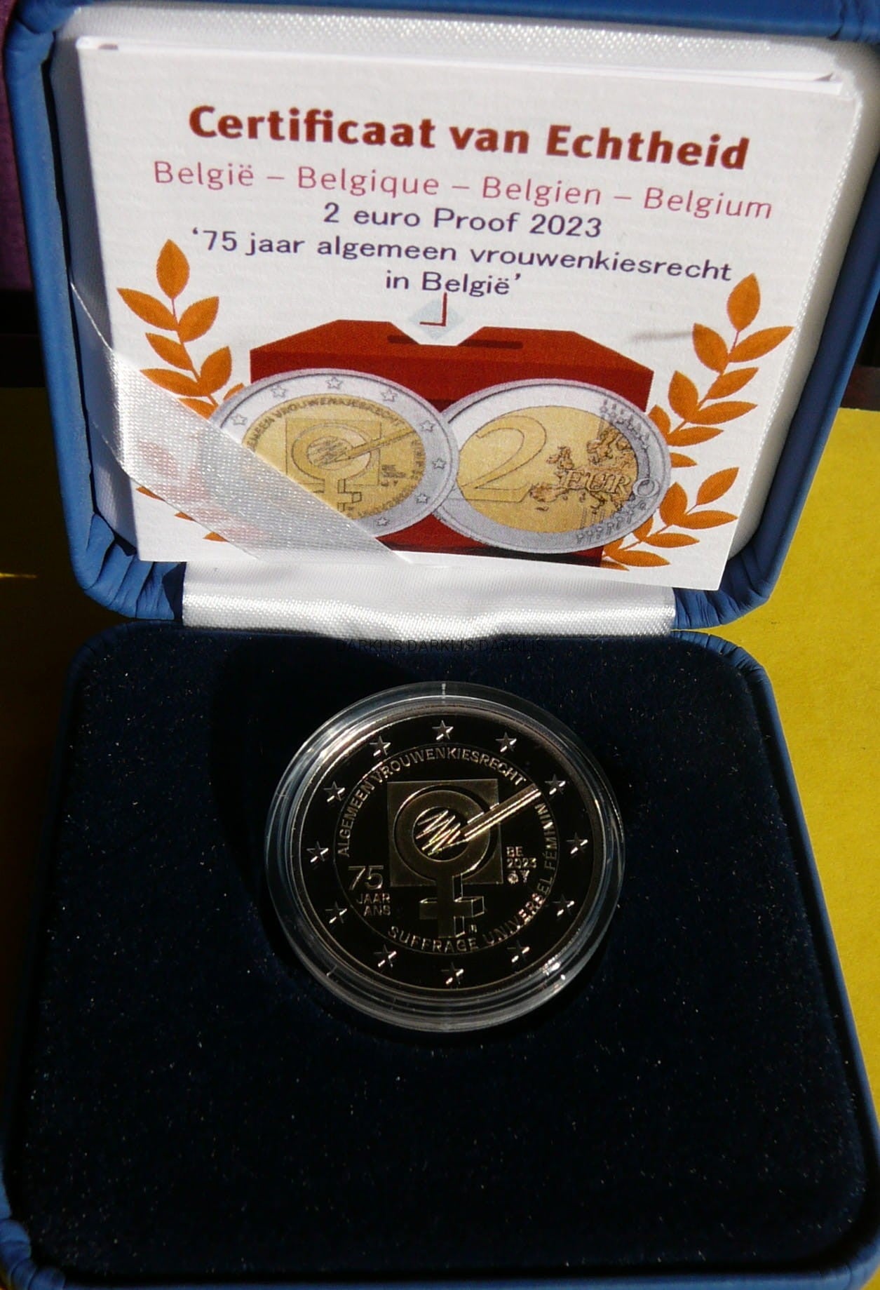 2 EURO BELGIA 2023 PRAWA WYBORCZE KOBIET PROOF