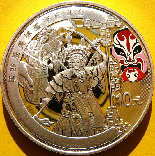 10 YUAN CHINY 2008 OPERA W PEKINIE OLIMPIADA PEKIN KOLOR