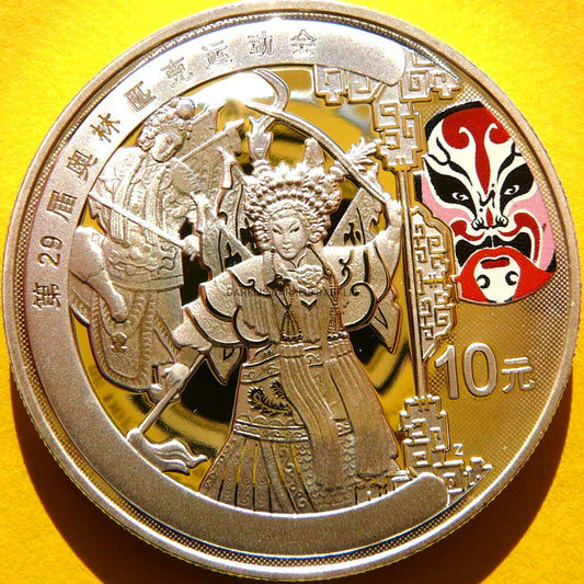 10 YUAN CHINY 2008 OPERA W PEKINIE OLIMPIADA PEKIN KOLOR