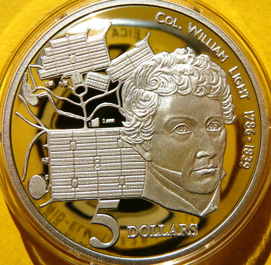 5$ AUSTRALIA 1995 PUŁK. WILLIAM LIGHT HISTORIA AUSTRALII