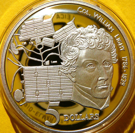 5$ AUSTRALIA 1995 PUŁK. WILLIAM LIGHT HISTORIA AUSTRALII