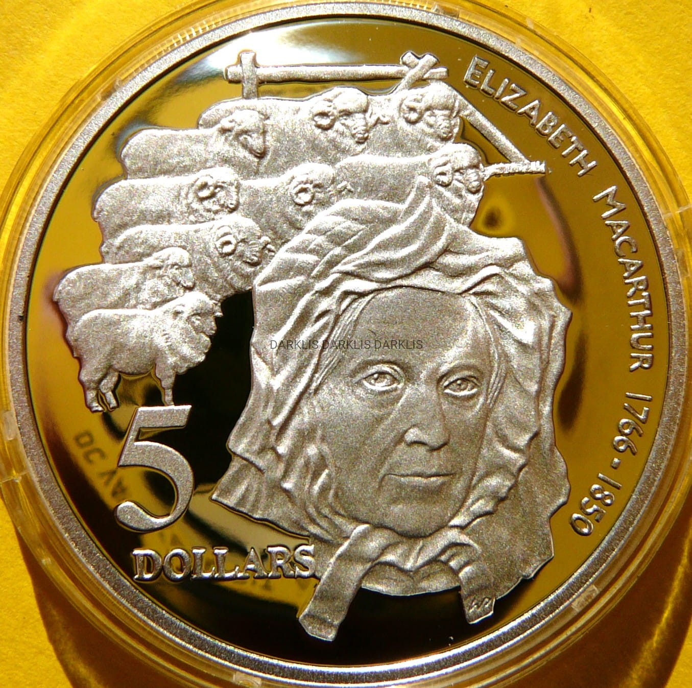 5$ AUSTRALIA 1995 ELIZABETH MACARTHUR HISTORIA AUSTRALII