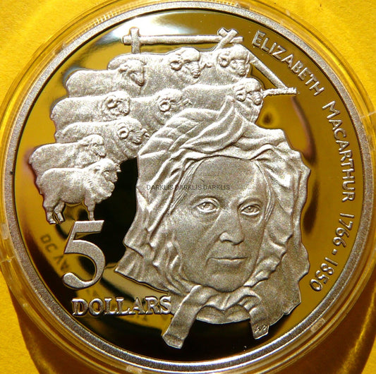 5$ AUSTRALIA 1995 ELIZABETH MACARTHUR HISTORIA AUSTRALII