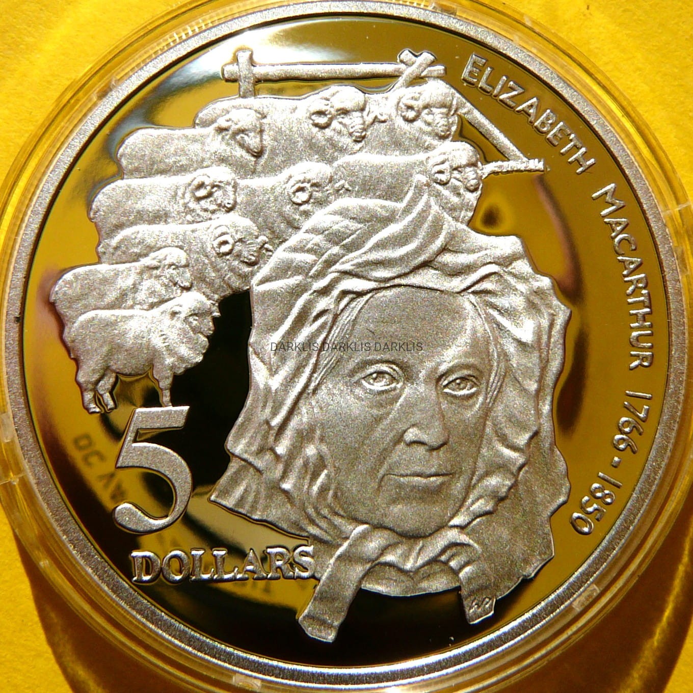 5$ AUSTRALIA 1995 ELIZABETH MACARTHUR HISTORIA AUSTRALII