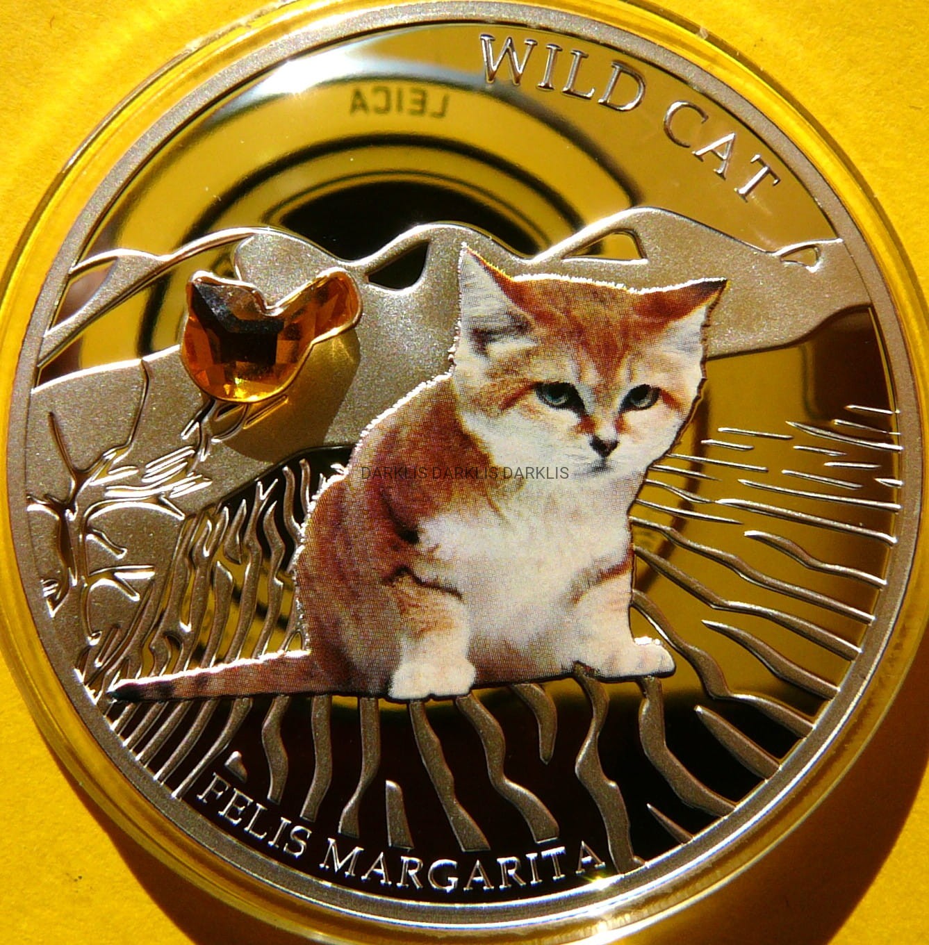 2$ FIJI 2013 KOT PUSTYNNY DZIKI KOT KOLOR KRYSZTAŁ