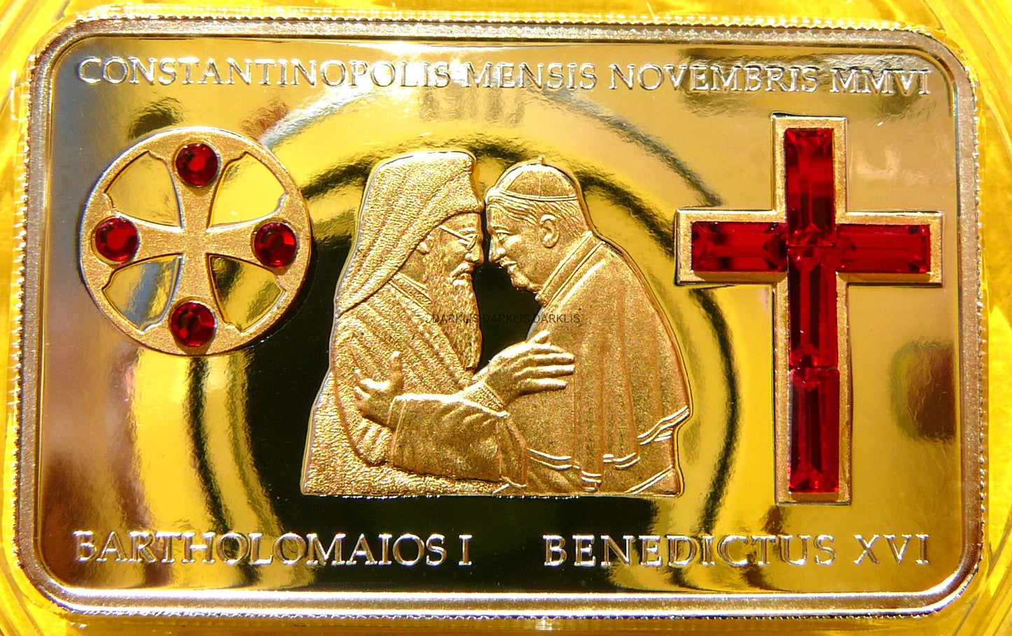 5$ COOK 2006 BENEDYKT XVI POJEDNANIE RELIGII SWAROVSKI