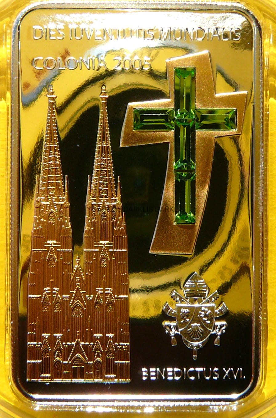 10$ LIBERIA 2005 BENEDYKT XVI KATEDRA w KOLONII SWAROVSKI