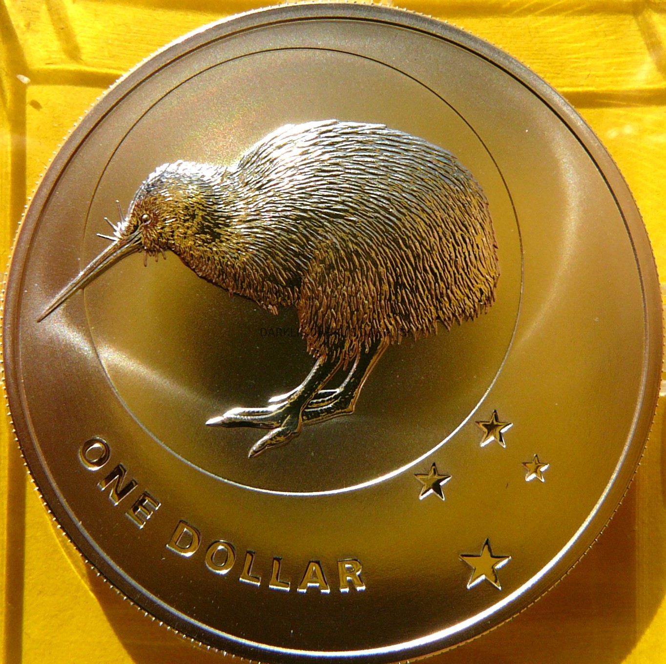 1$ NOWA ZELANDIA 2010 PTAK KIWI SREBRO 999 UNCJA