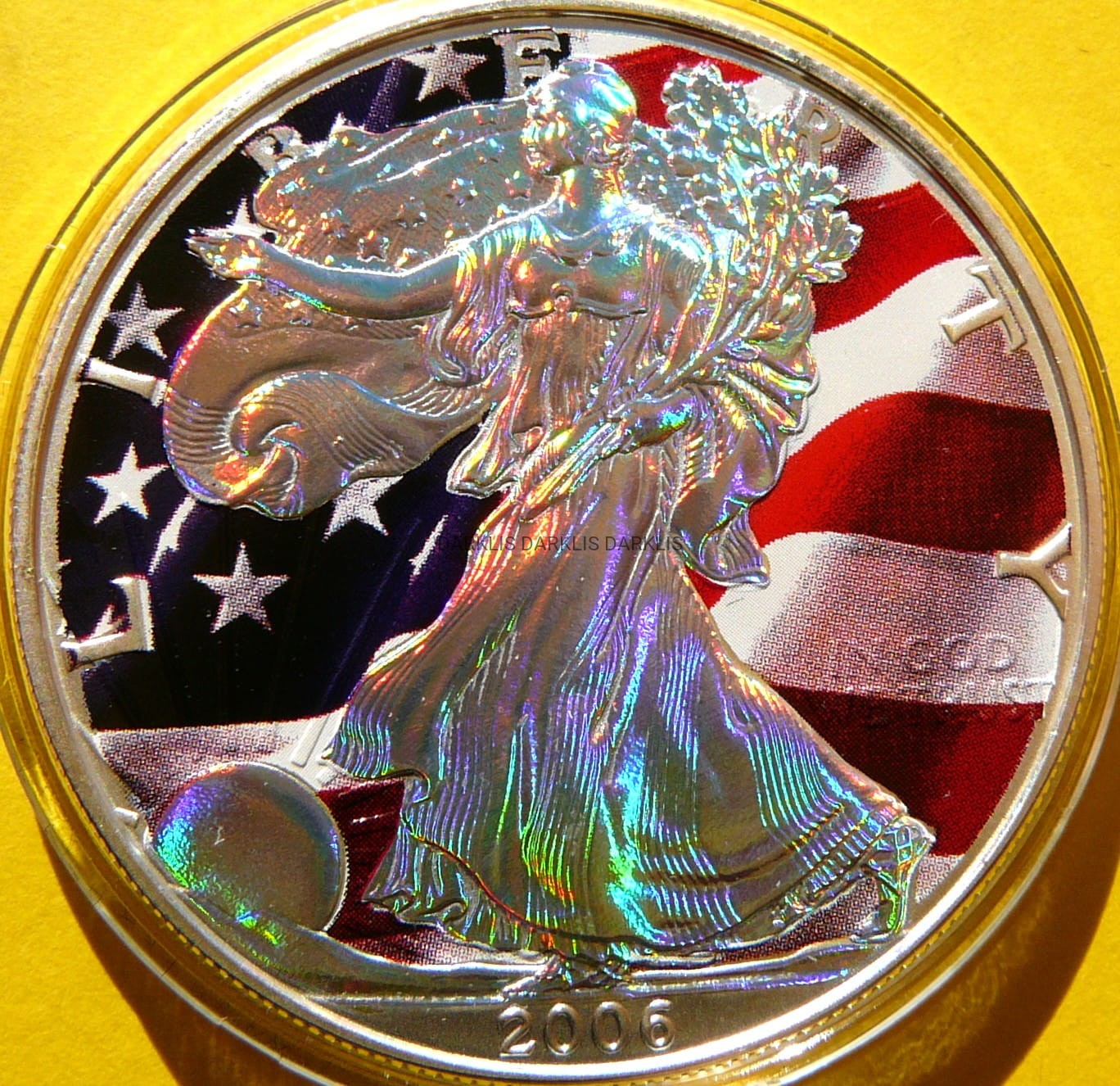 1$ USA 2006 LIBERTY BOGINI WOLNOŚCI HOLOGRAM KOLOR