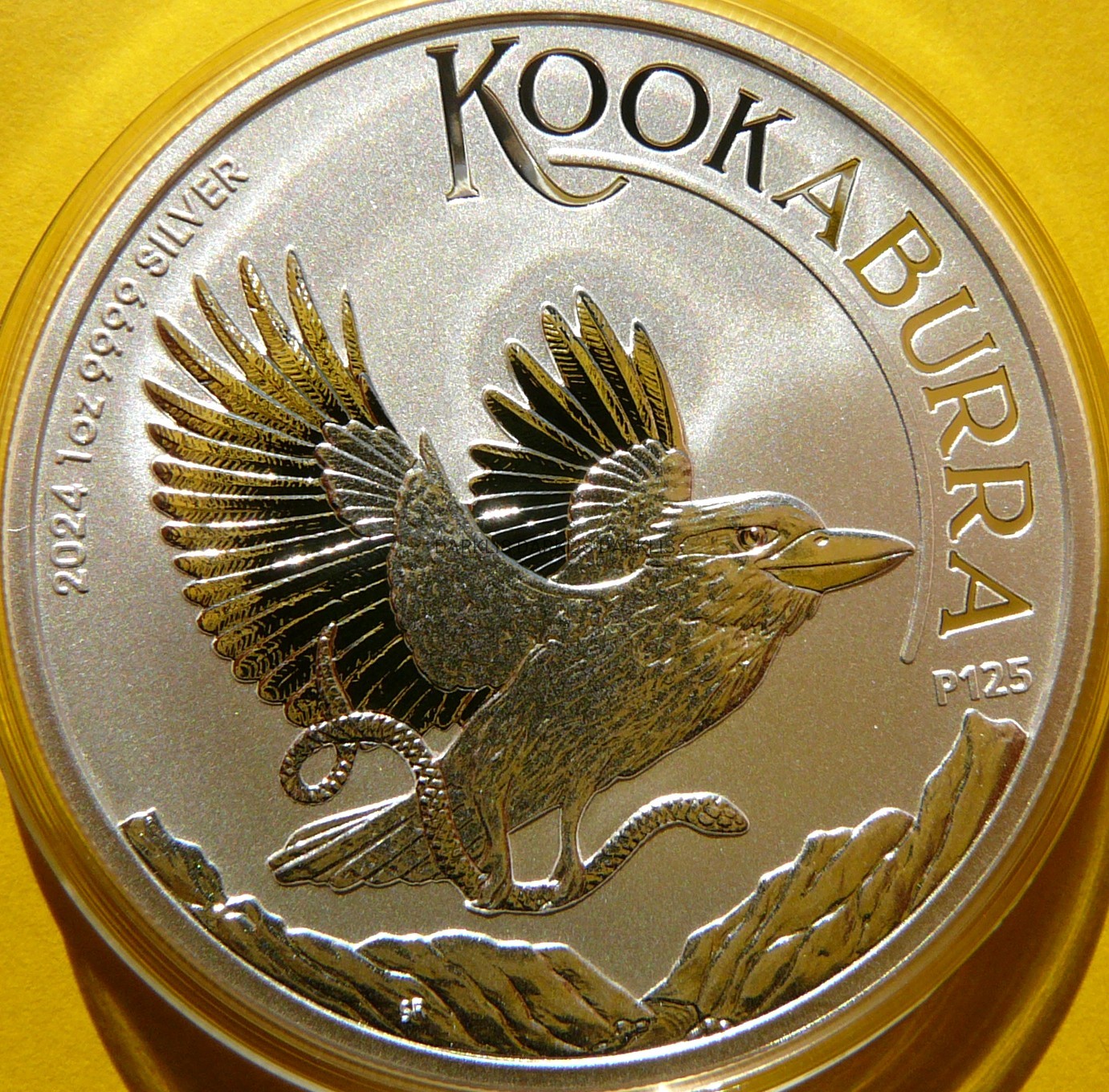 1$ AUSTRALIA 2024 PTAK KOOKABURRA SREBRO 999 UNCJA