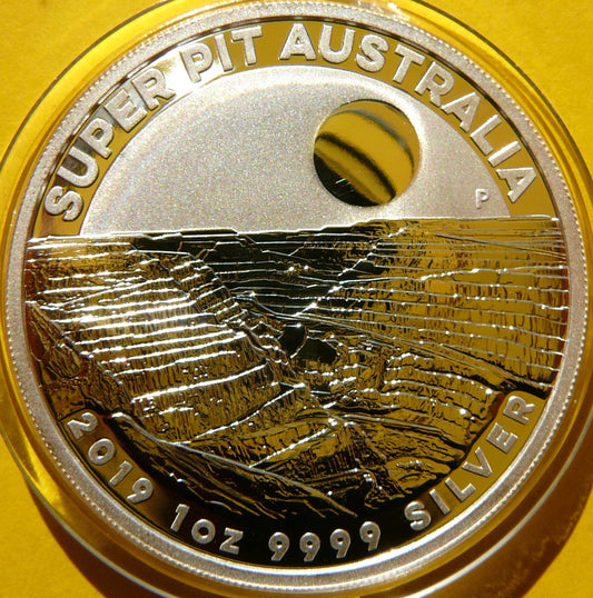 1$ AUSTRALIA 2019 KOPALNIA ZŁOTA SUPER PIT Ag Oz