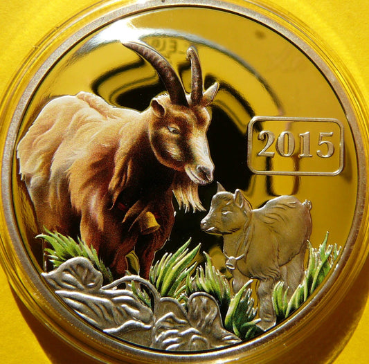 5$ TOKELAU 2015 ROK KOZY HOROSKOP CHIŃSKI KOLOR