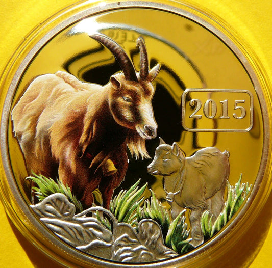 5$ TOKELAU 2015 ROK KOZY HOROSKOP CHIŃSKI KOLOR