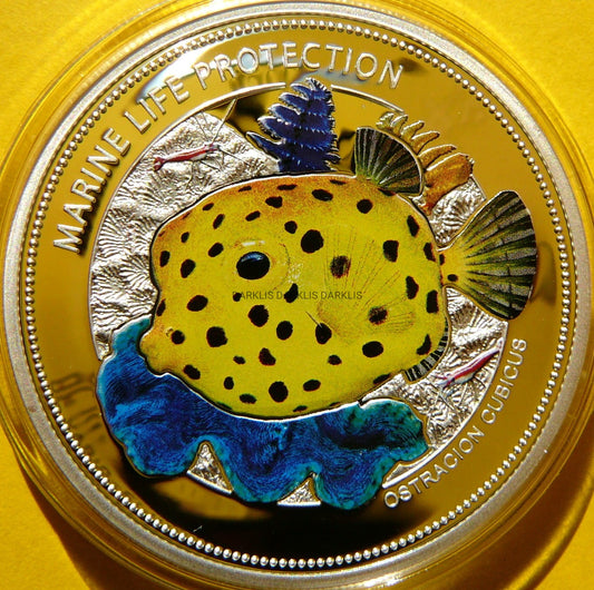 5$ PALAU 2014 RYBA KOSTERA GRUZEŁKOWATA KOLOR RZADKA